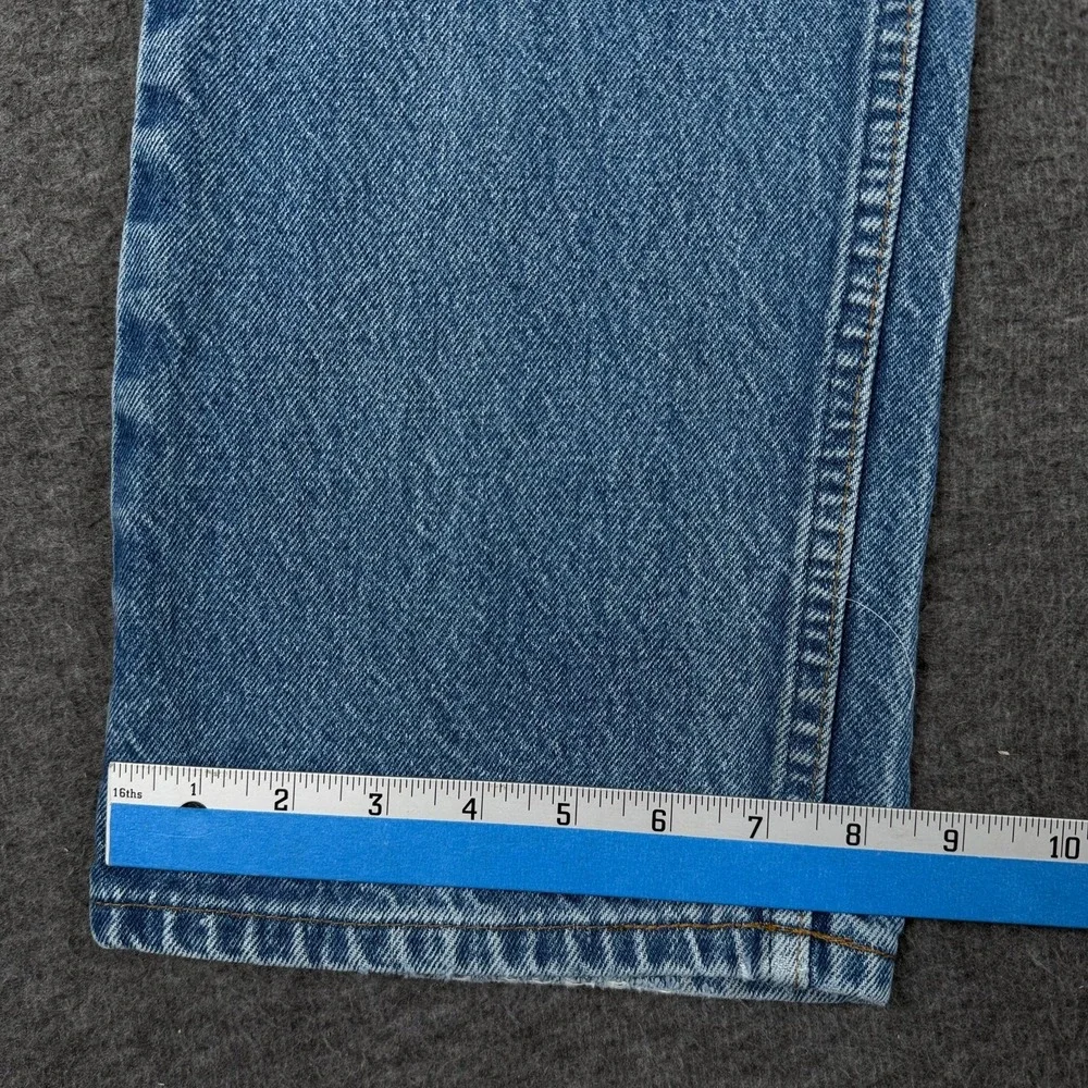 Vintage Levis 517 Jeans Mens 36x30 Orange Tab Made USA Blue Distressed Denim - Picture 13 of 14